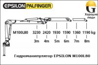 Гидроманипулятор PALFINGER EPSILON M100L80 для леса